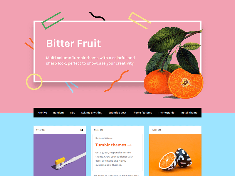 Bitter Fruit: Free Tumblr Themes