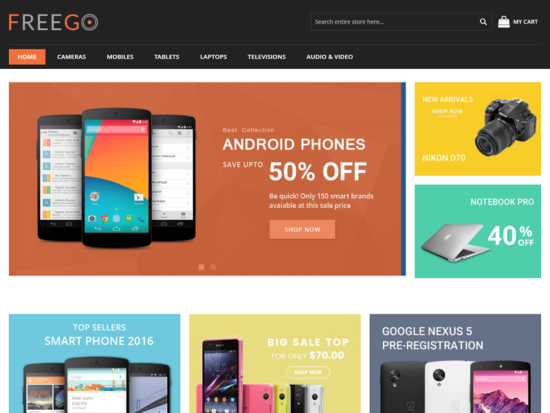 FreeGo Free Magento Themes