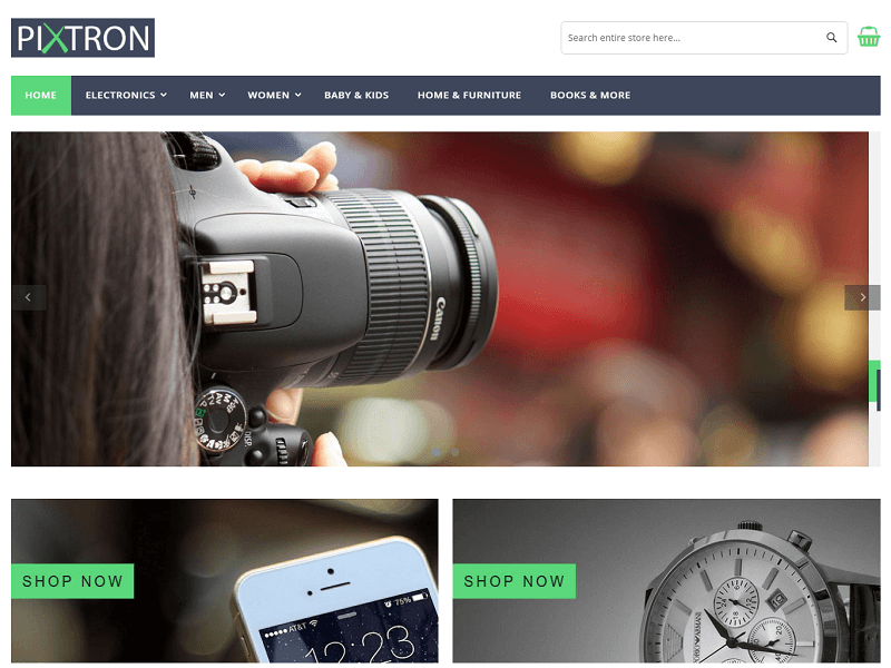 Pixtron Best Free Magento Themes