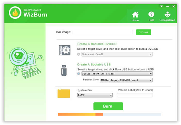 free iso burner with boot