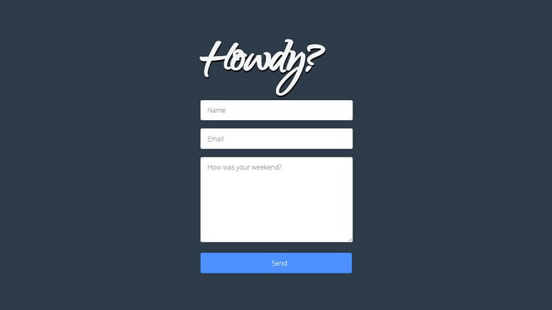 Beautiful Form Free HTML CSS Forms