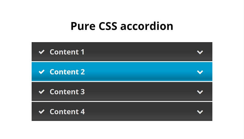 CSS accordion