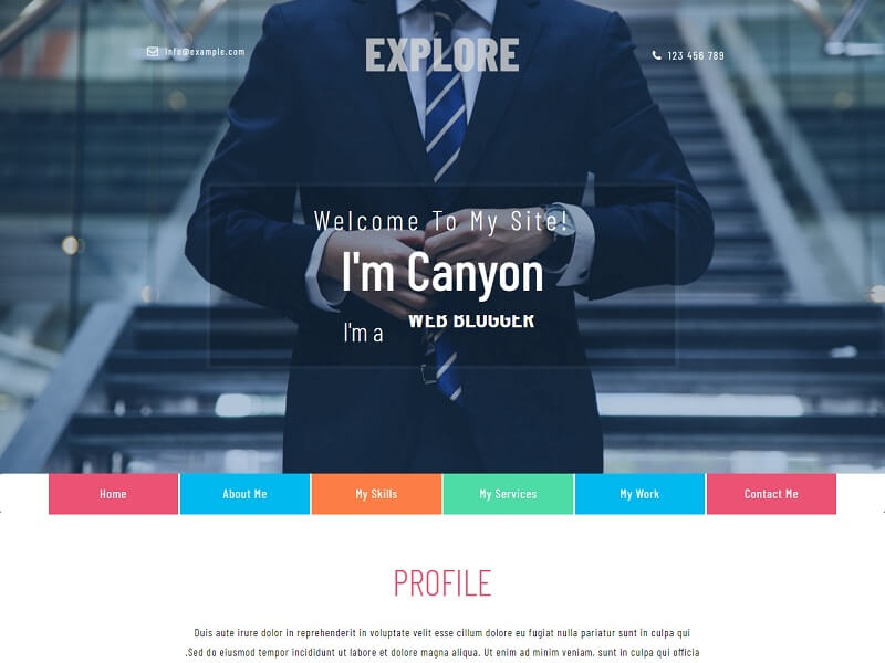 Free Responsive HTML Website Templates