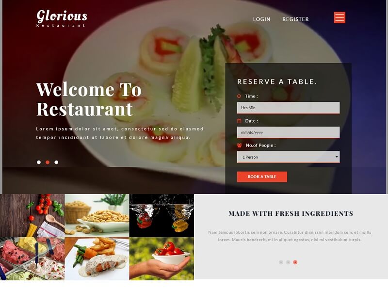 22 Best Free Restaurant HTML Website Templates