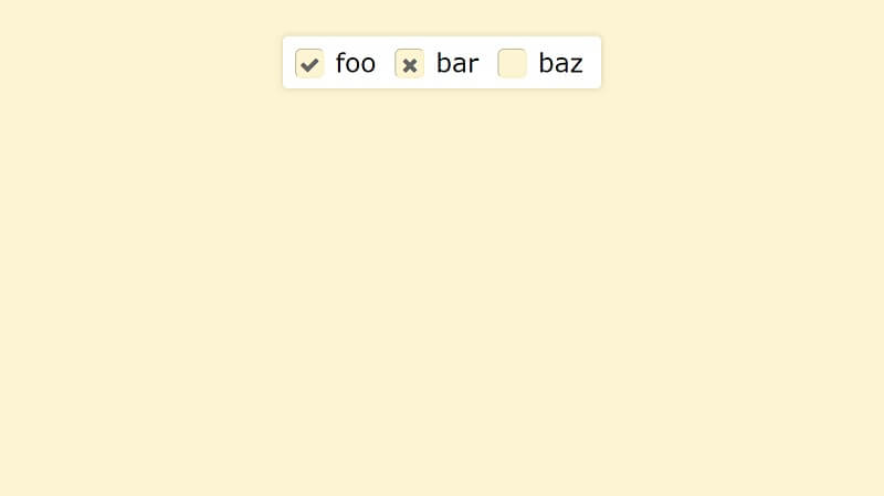 Simple custom CSS checkboxes using Font Awesome
