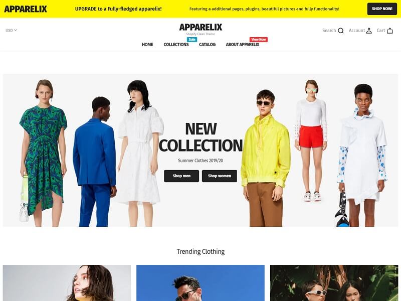 Apparelix Free Shopify Themes