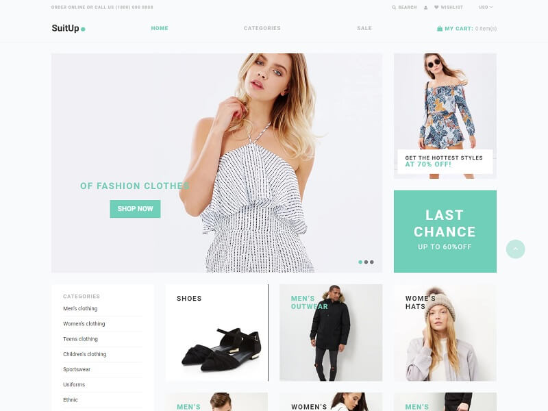 SuitUP Free Shopify Themes