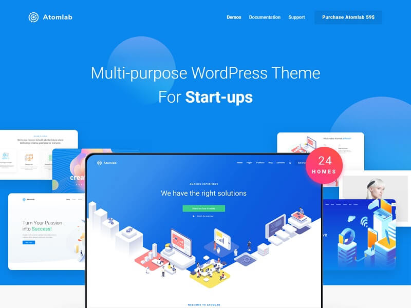 Atomlab: Fast Loading WordPress Themes