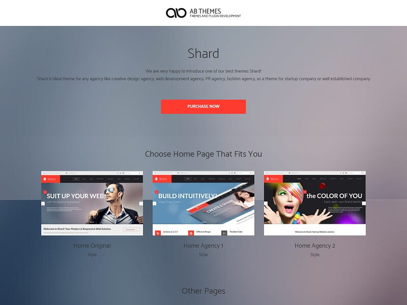 Shard: Fast Loading WordPress Themes