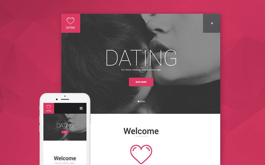 Dating 10. WORDPRESS Template dating. Marry me dating website.