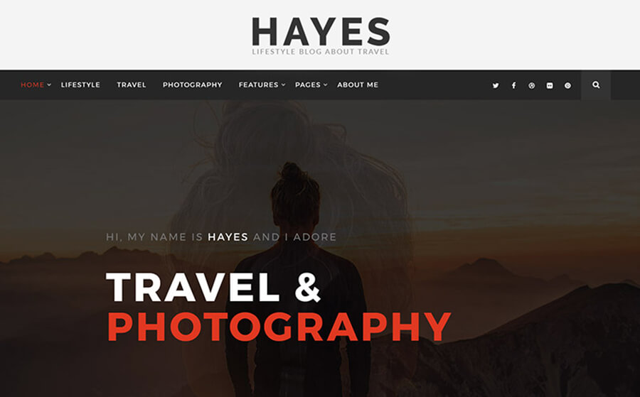 Hayes Blogging WordPress Themes