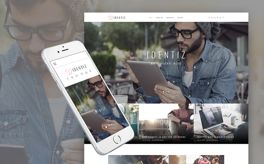 Identiz Blogging WordPress Themes