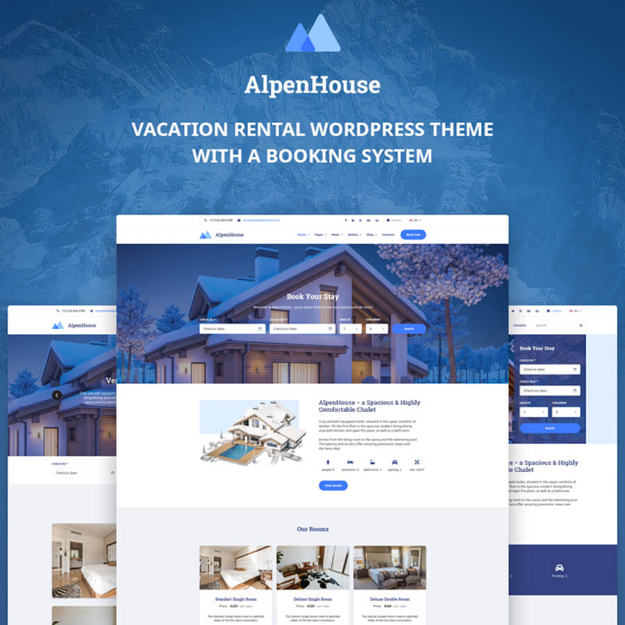 AlpenHouse: Vacation Rental WordPress Design