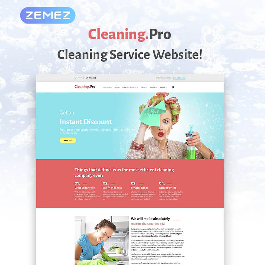 CleaningPro: Most Appealing WordPress Themes