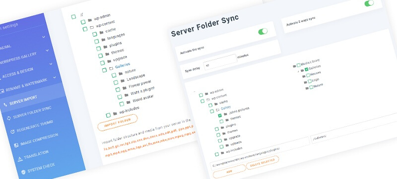 Folder Import and Synchronization