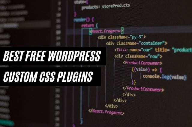 Free WordPress Custom CSS Plugins