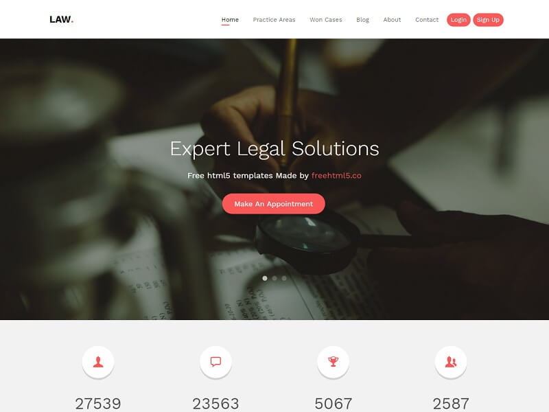 12 Best Free Lawyer HTML site Templates 2020