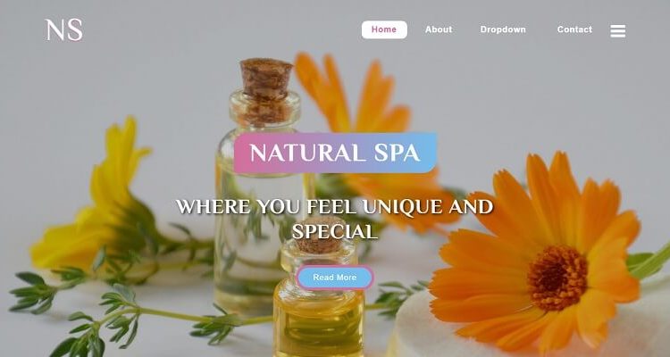 Free Spa Salon HTML Website Templates