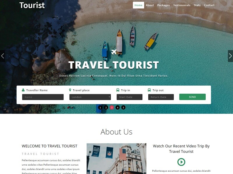 25 Best Free Travel HTML Website Templates 2020 | Wpshopmart