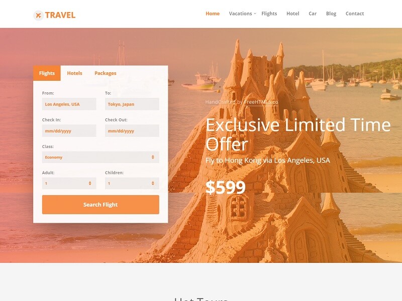 Travel Free HTML Template