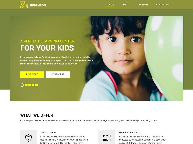 Brighton Free Popular HTML Website Templates