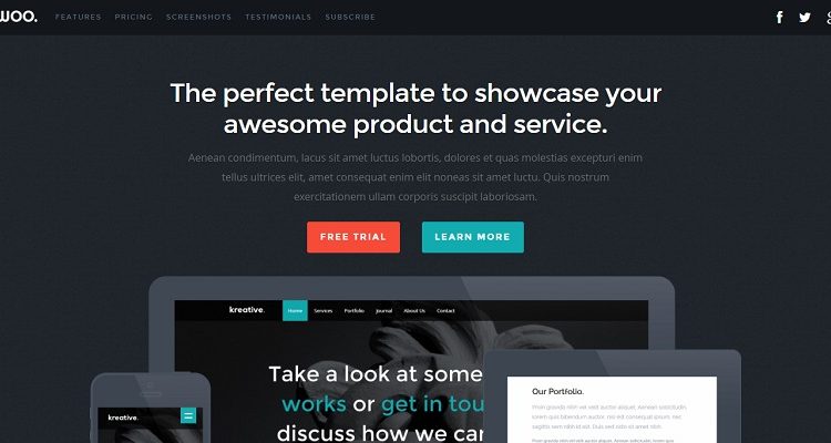 Free Responsive HTML Website Templates