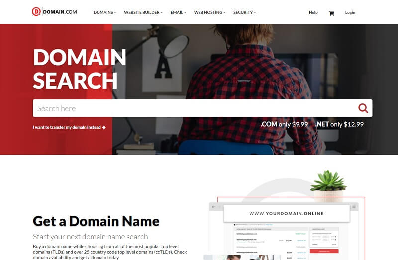 Domain.com domain Name Generator
