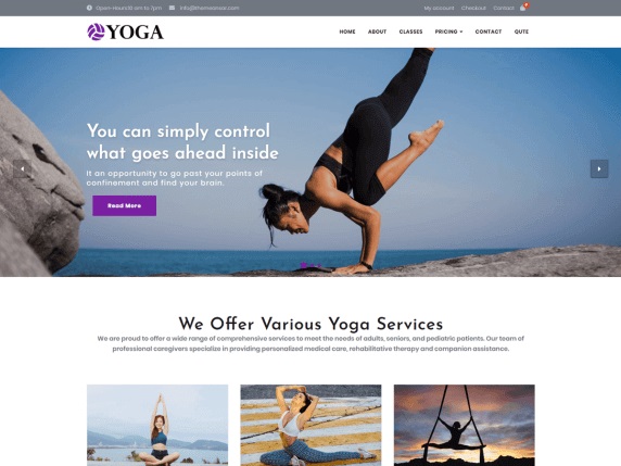Yoga Free Sports WordPress Themes