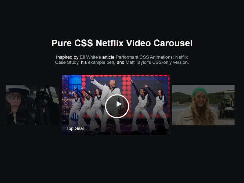 Netflix Show Carousel