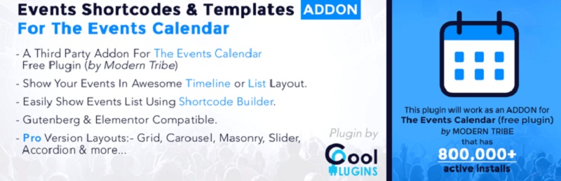 The Events Calendar Shortcode and Templates