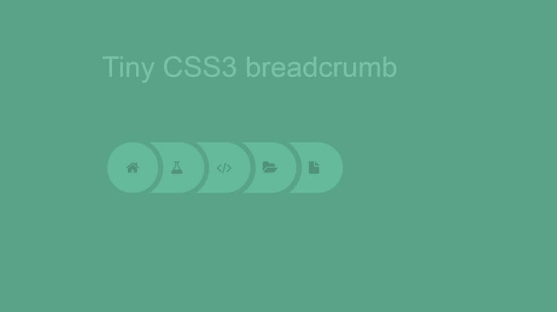 Tiny CSS3 Breadcrumb