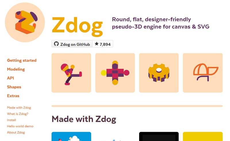 Zdog CSS Animation Libraries