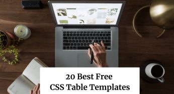 20 Best Free CSS Table Templates