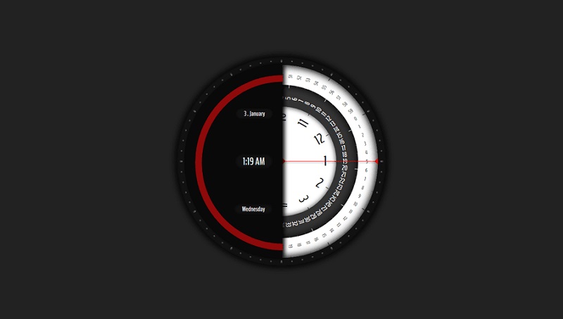 Analog Digital clock