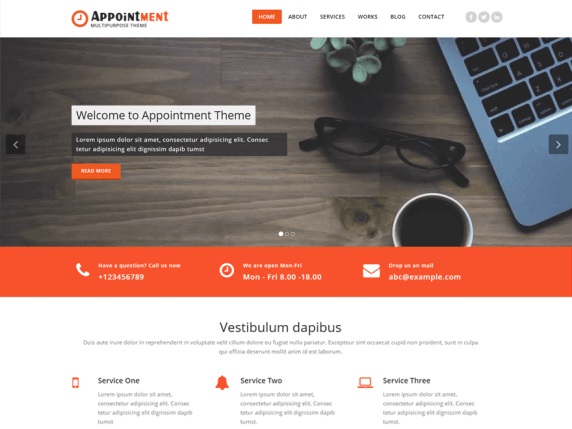 Appointment Free Lawyer WordPress Theme