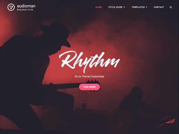 Audioman Free Music WordPress Themes