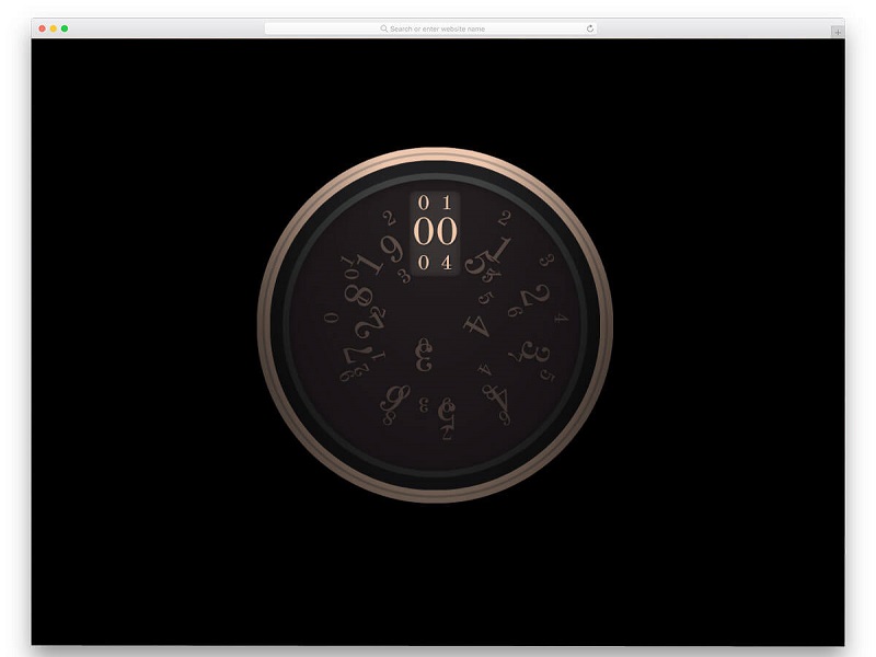 CSS Rotary Clock