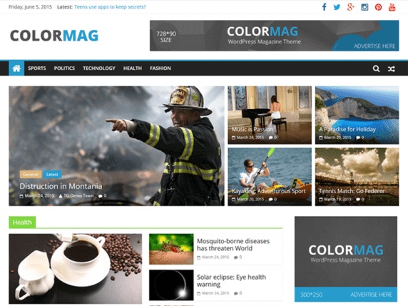 ColorMag Free Magazine WordPress Themes