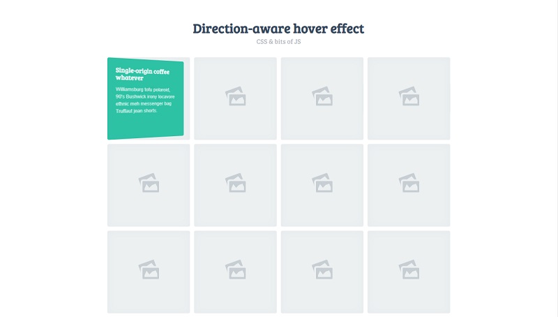 Direction aware 3D Hover Effect