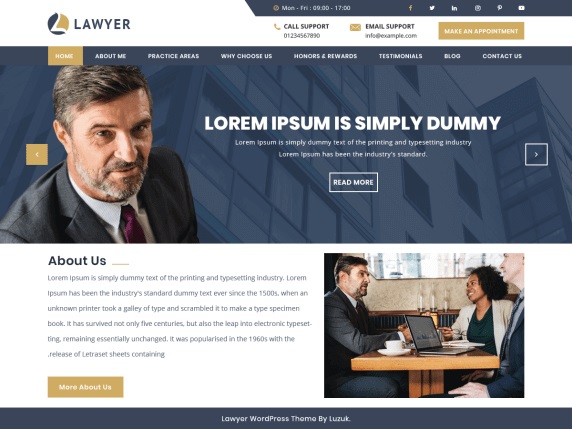 Best Free Lawyer Wordpress Themes In 2021 Top 9