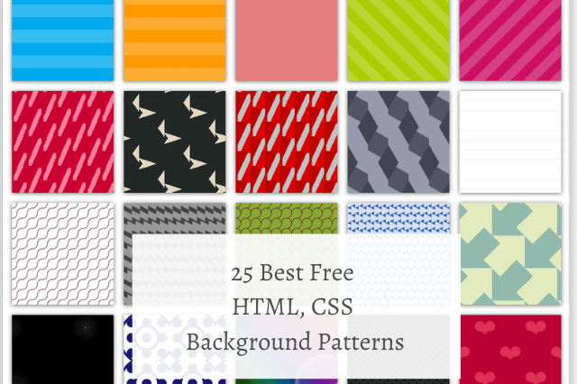 25 Best Free HTML CSS Background Patterns