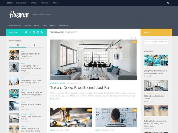 Hueman Free Magazine WordPress Themes