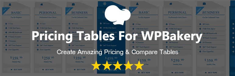 Pricing Tables For WPBakery
