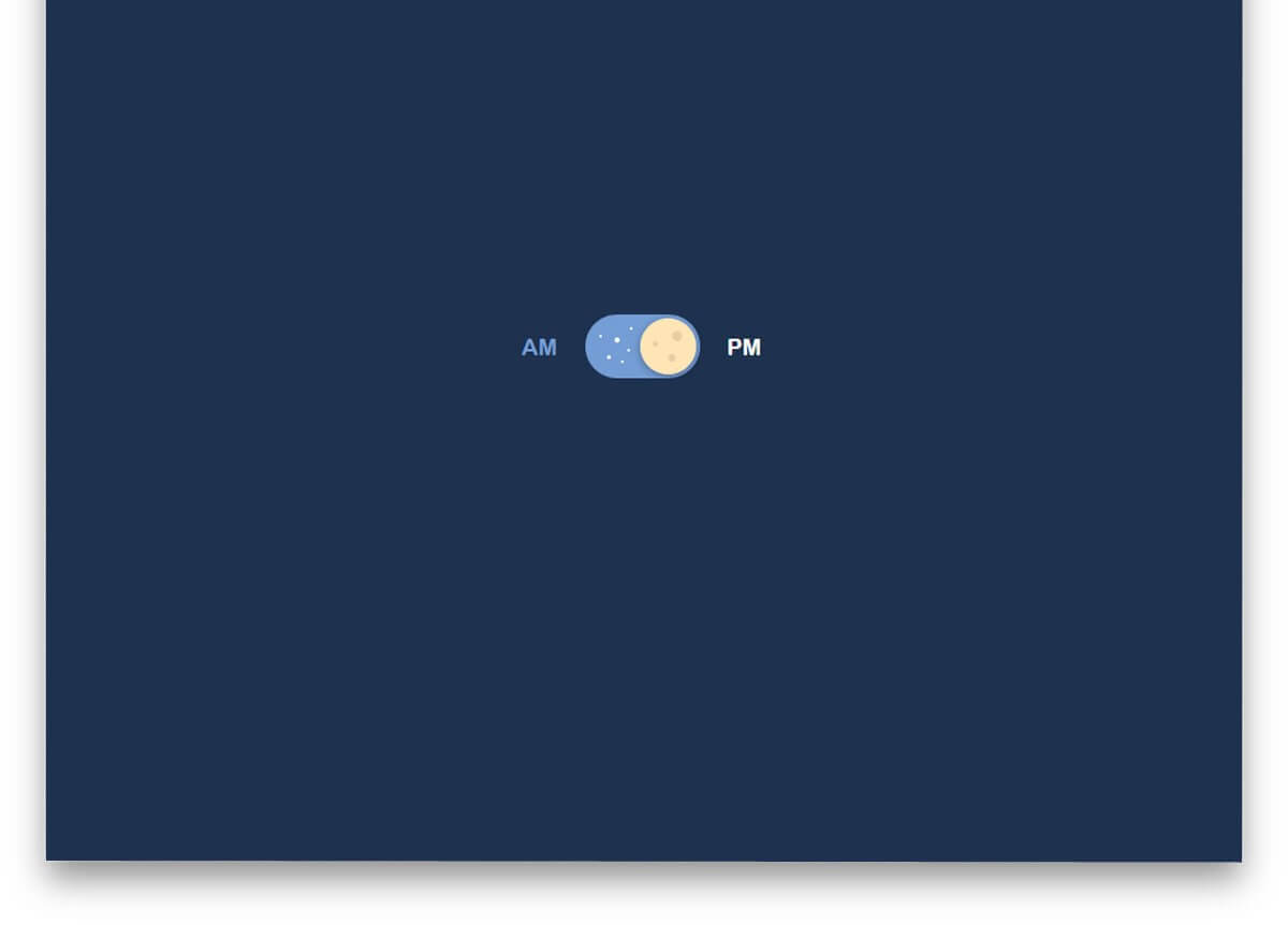 Pure CSS Day And Night Toggle