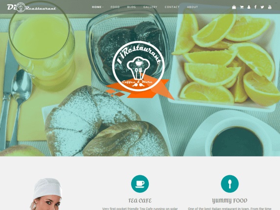 Di Restaurant Hotel WordPress Theme