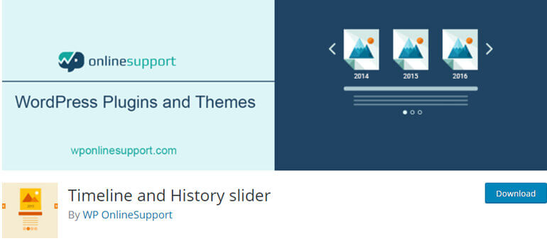 timeline and history slider wordpress timeline plugins