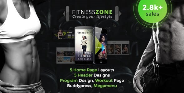 Fitness Zone wordpress theme 