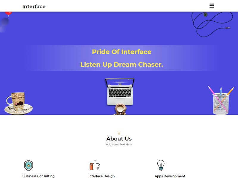 Interface Free Multipurpose Website Template