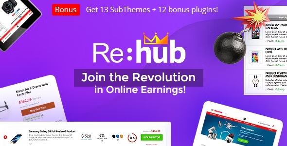 #REHub: Best Multi vendor WordPress theme