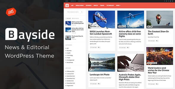 Bayside: Pinterest Style WordPress Themes